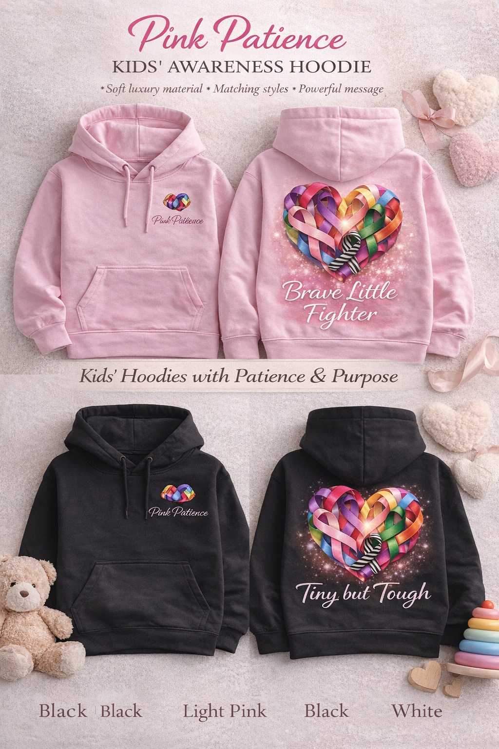 Little Warriors Collection — Kids' Awareness Hoodie